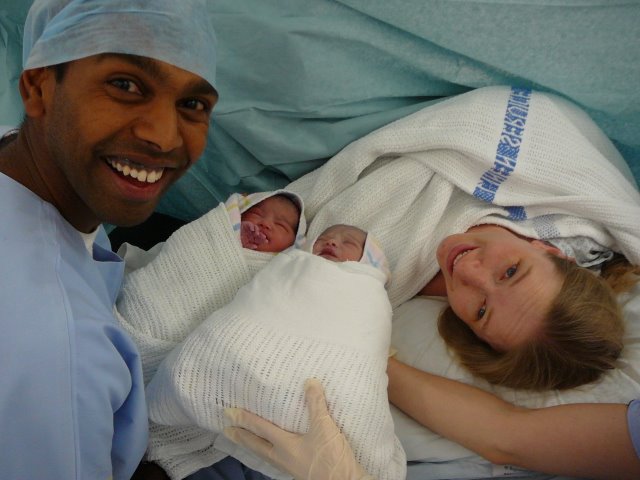 Our family at the birth